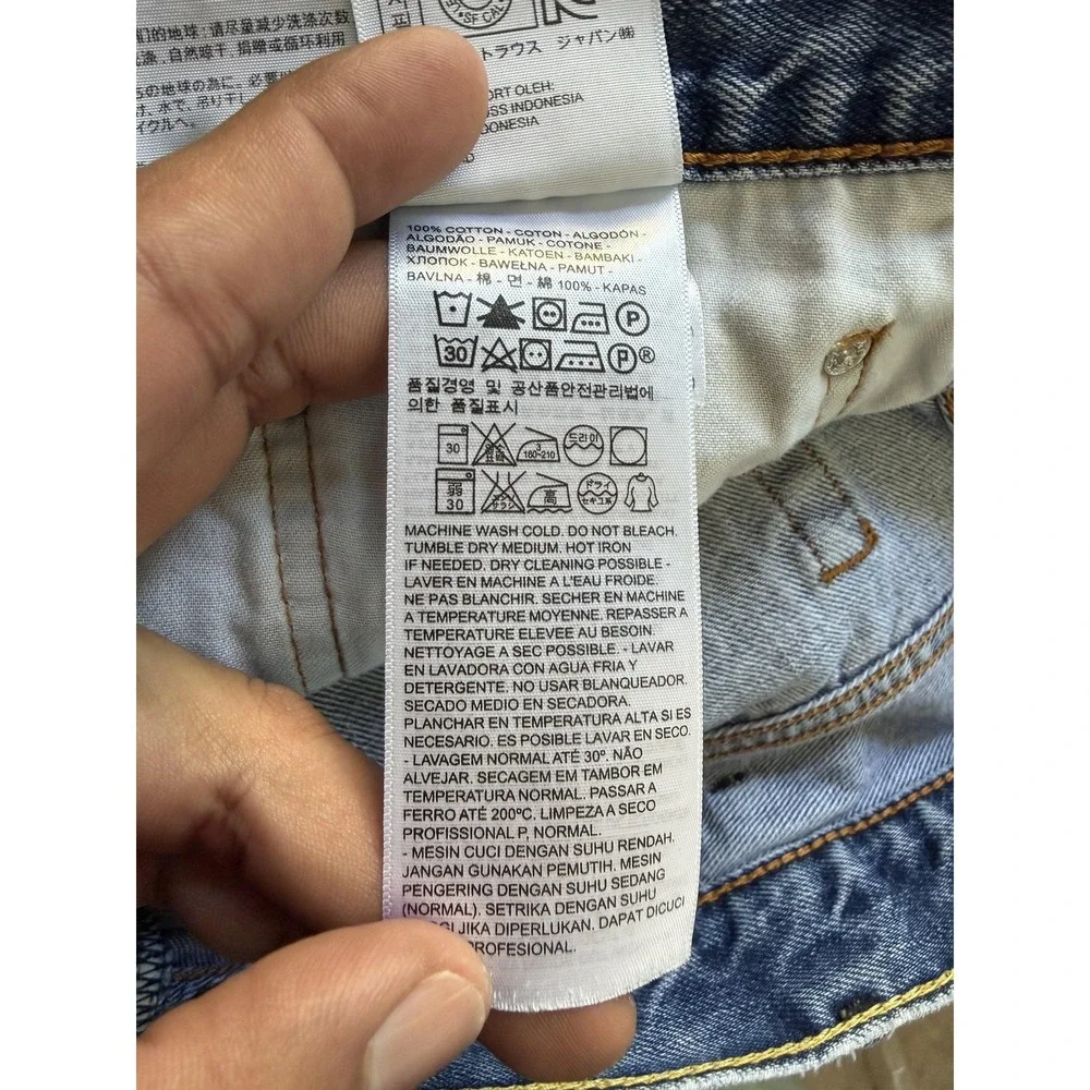 Levis 505 Jeans Mens 42x24 Blue Medium Wash Denim Regular Fit Straight Leg Pants